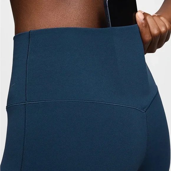 NWT Nike Yoga Dri-FIT Luxe High-Waisted Flared Leggings Armory Navy XL - Picture 6 of 8